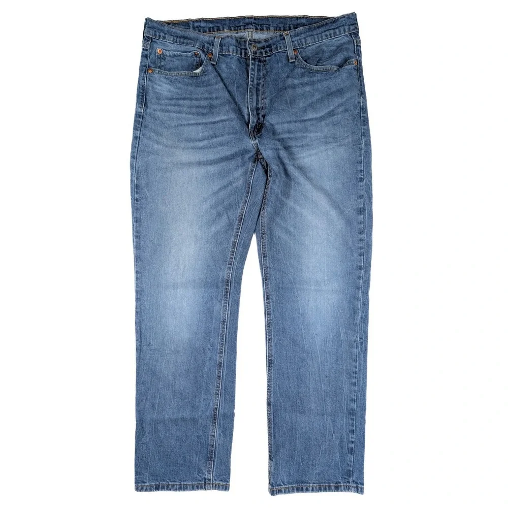 Levi's 541‎ Athletic Fit Distressed Blue Stonewash Denim Jeans Men's Size 38x30